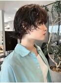 ナチュラルショート/ショートボブ/顔周り/30代40代50代