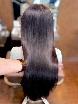 ヘアーショップ エヌアンドエー 幸手店(hairshop N&A) 艶感たっぷりダークグレージュ