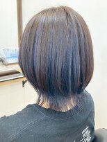 モーラ 鳳店(MOLLA) 寒色ニュアンスの美シルエットボブ【鳳】