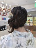 浴衣ヘア｜サイドシニヨンヘア