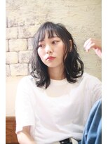 トヌコア ルア 下北沢店(TONUKOA RUA)&nbsp;『TonukoaRua』大人可愛いロブミディのダークグレージュカラー