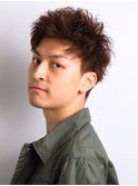 ツーブロアップバングパーマ【ツーブロック】