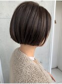 Lien☆アッシュグレージュ×デザインカラー×ミニボブ