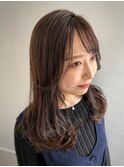 簡単スタイリング ショコラブラウン×愛されミディ【高田馬場】