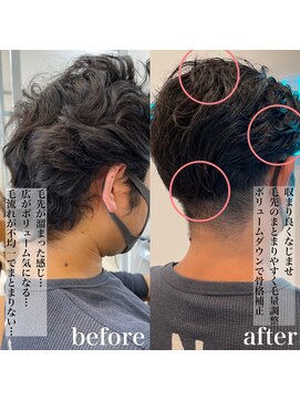 ロミーオム 本厚木(ROMMY. Homme) オールバックメンズ癖毛活かしROMMY.Homme