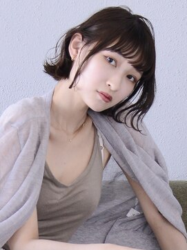 ロアー 葛西店(RAWR hair) 【RAWR】切りっぱなしボブ_外ハネスタイル