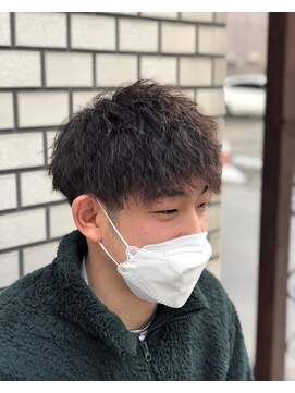 ヘアー ビジン(Hair Bijin) 前下がり刈り上げツイスパマッシュ