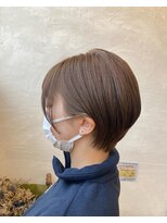 ヘアーチェリーコーク ランプ(HAIR CHERRY COKE Lamp)&nbsp;【新開】小顔束間ショート×ミルクティーブラウン