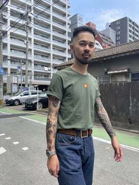 メリケンバーバーショップ フクオカ(MERICAN BARBERSHOP FUK) Neo 角刈り