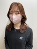 【大人気イマドキ】韓国風前髪×レイヤーカット×カラー×TR￥15400