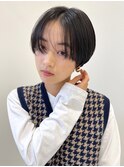 大人ハンサム20代30代40代グレージュカラー似合わせショート