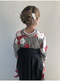可愛いツインお団子