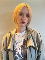 ナループロア ルームー(Nalu pu loa ROOMOO)&nbsp;ボブ/ミニボブ/ぱつっとボブ/ブリーチカラー