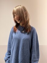 マイル 渋谷(mile)&nbsp;レイヤーカット×ハイトーンデザインカラー