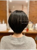 20代30代40代小顔ハンサムショートアッシュブルーブラック