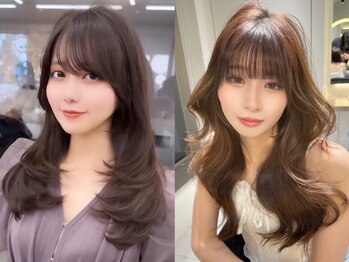 ロンドミラー 博多店(Lond Mirror)の写真/小顔見えを追求した前髪と顔まわりカットに大定評！伸ばしかけミディアムもレイヤーカットで垢抜け[博多]