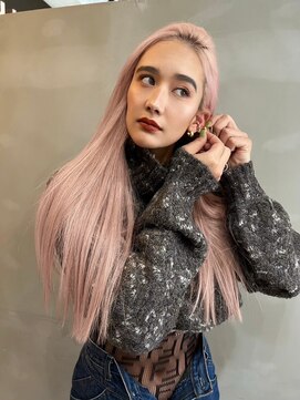 エクーエルム 心斎橋(ECOO yelm) ミルクティーピンク【ブリーチ/ハイトーン/髪質改善】