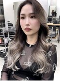 ★デジタルパーマミニウルフチェリーブラウンホワイトグレージュ