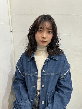 メゾンアクア 表参道(Maison ACQUA) ◎小顔ミディアムパーマミディアムデジタルパーマボブパーマ前髪