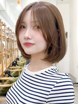 セイドット オモテサンドウ(Say. omotesando)&nbsp;Say.韓国ボブレイヤーボブヘーゼルグレージュオリーブグレーボブ