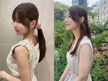 mimiの写真/【顔周りカット＋育てる透明感カラー＋TR 13,500円】個室マンツーマン◎大人可愛い上品スタイル[銀座]