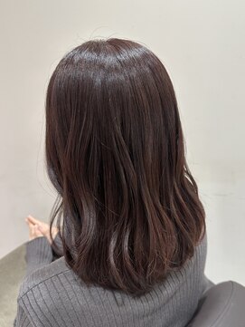 ピンクグレージュ艶感×大人のほめられカラー30代40代50代