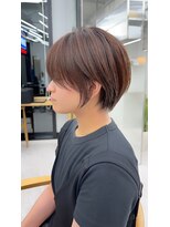 ビューナゴヤ 名駅(VIEW NAGOYA)&nbsp;ショート/オリーブカラー/髪質改善/白髪ぼかし/小顔