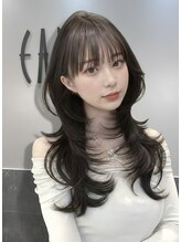 アース 大曽根店(HAIR&MAKE EARTH)&nbsp;20代30代◎冬の暗めカラー×ハッシュカットで小顔美人