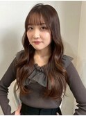 ショコラブラウン 透明感カラー 髪質改善 韓国風くびれヘア 艶髪