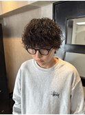 波巻きパーマ