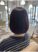 乾かすだけで自然にまとまるボブ