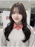 透明感カラーアッシュグレージュレイヤーカット髪質改善