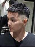 MEN'S/クロップ×スキンフェード/短髪/黒髪