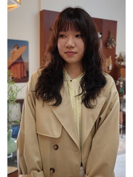 チャプター 問屋町(chapter) 髪質改善トリートメント深みブラウンブリーチなし韓国ヘア岡山