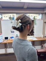ナンバーエイト(number eight)&nbsp;ブライダルヘアアップスタイル編み込みヘアアレンジ