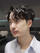 バイフィフス 原宿/表参道(by fifth)&nbsp;原宿微分けセンターパートスパイラルパーマビジネスヘア刈り上げ