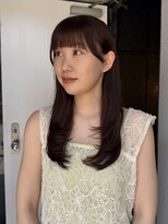 テテ ニコ(tete nico)&nbsp;【大前晴奈】チョコレートブラウンレイヤーカットミルクブラウン