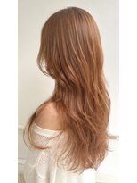 ブルーノ 東員店(BRUNO)&nbsp;透明感と柔らかさを楽しむ、オレンジベージュロング
