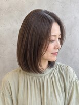 エードット(a.) 髪質改善×ダークブラウンボブ艶感