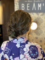 ヘアースタジオ ビームス 西江井ヶ島店(Hair Studio BEAMS)&nbsp;花火大会ヘアアレンジ