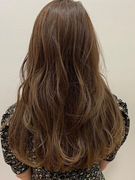 ヘアーブリーズ(hair breeze) 愛され系ゆるウェーブロング☆ミルクティーベージュ+ハイライト