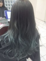ヘアリゾート エーアイ 亀戸店(hair resort Ai) 裾カラーグリーン