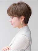 マッシュショート20代30代40代大人可愛い暗髪うる艶髪青山表参道