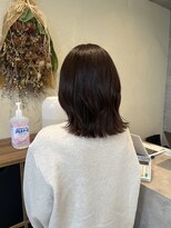 ナチュラルリーフ 仙台駅前店(Natural leaf)&nbsp;赤味ブラウン×外ハネアレンジ