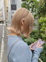 フラム 渋谷(flamme)&nbsp;ミルクティーベージュ＊ボブ