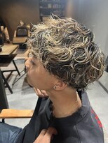 スウェル 柏店(Swell)&nbsp;ハイライト/マッシュパーマ/ウルフ/アッシュブラック/柏/MEN'S