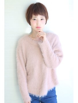 オーロ 千里山店(ORO) 20代30代40代50代美髪ピンクブラウン切りっぱなしボブショート