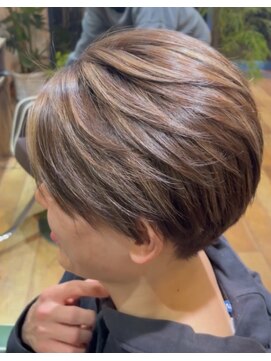 ソウルメイト(soul mate) メンズハイライトオンカラーカット