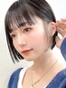 似合わせカット+カラー+イヤリングカラー  [大阪梅田駅/縮毛矯正/髪質改善]
