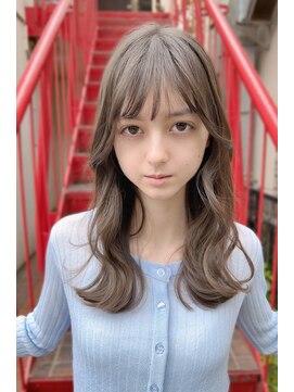 リークフー(Ree cu fuu) オリーブベージュ　レイヤーカット　ニュアンスパーマmori